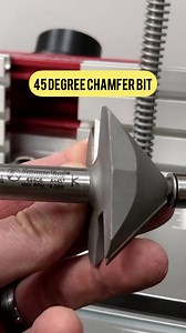 45 degree chamfer bit for perfect mitered cases. #joinery #joinerydesign #woodworking #kjsawdust #shopsounds #furnituremakeover #whiteoak #routertable #garageworkshop | KeithJohnson_CustomWoodworking