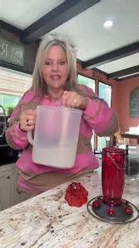 Let’s make hummingbird feed #hummingbird #hummingbirdfeeder #hummingbirdfeed #easyrecipe