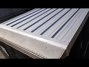 Fabrication of steel semi-trailer roof to replace failing fiberglass roof