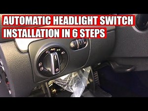 How to install Automatic Headlight Conversion Kit (with Light Sensor) VW Golf Mk5, Mk6 Jetta Passat