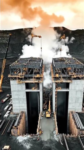 Extreme Engineering: The Geothermal Crater Bridge 🏗️🔥