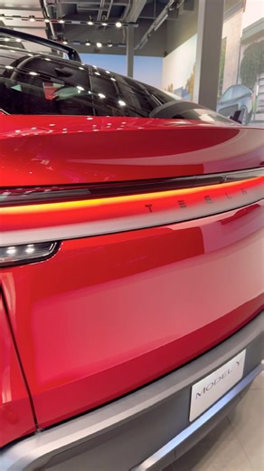 2026 Tesla Model Y Juniper Classy Exterior | Ultra Red Color | Light Bar