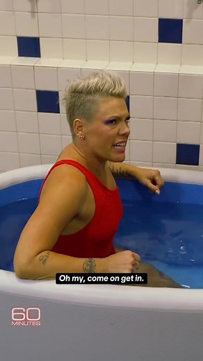 Pink brought 60 Minutes backstage at her concert in Philadelphia, and showed correspondent @ceciliavega60 how she recovers after the hard work of one of her shows. | 60 Minutes