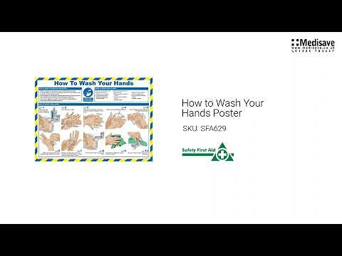 How to Wash Your Hands Poster SFA629