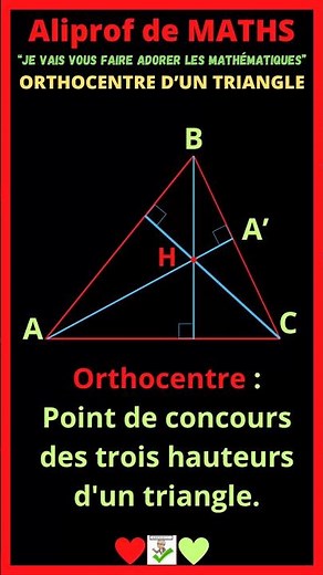 🔺 Comment construire facilement l’orthocentre d’un triangle ?