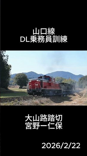 山口線DL訓練。DD51+ホキ3+チキ5 #鉄道 #jr西日本 #電車 #国鉄 #dd51 #ホキ #チキ #DL訓練 #乗務員訓練 #山口線 #slやまぐち号