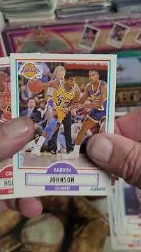 There is Magic in this 1990 Fleer Basketball Card pack!