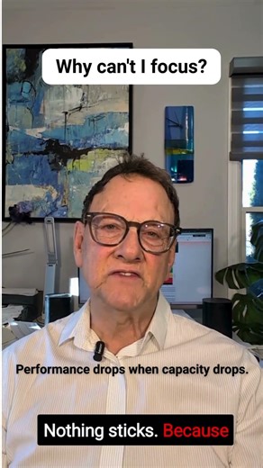 Why can't I focus #capacity, #performance, #knowledgework, #cognitiveload, #leadership, #30minreset