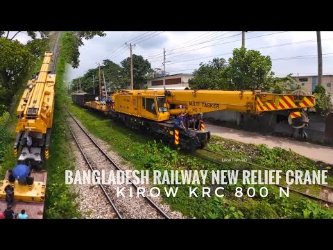 Bangladesh Railway Relief Crane. KIROW KRC 800N. Multi Tasker.