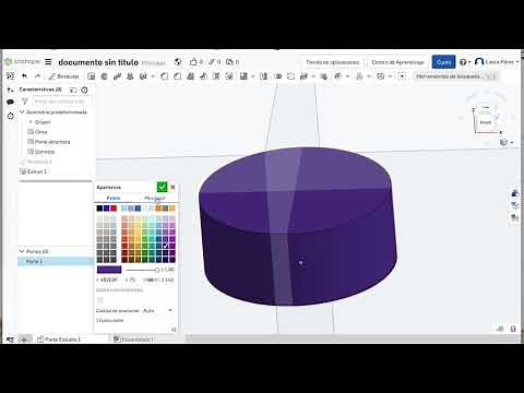 Onshape - CÓMO CAMBIAR DE COLOR UN OBJETO - Aprende a diseñar