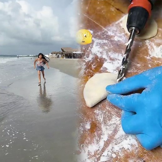 Fiorella is afraid of the sea