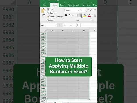 How to Apply Multiple Borders in Excel in Seconds ⏱️