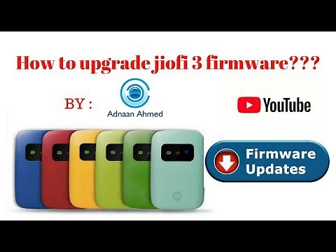 How to upgrade jiofi3 firmware