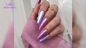 120 PCS Dual Nail Forms with 100 PCS Nail Forms for Gel Nail Poly 24 PCS Duet System Forms, Full Cover Long Coffin Nail Forms for Builder Gel Nail Art Design Salon&DIY/042
