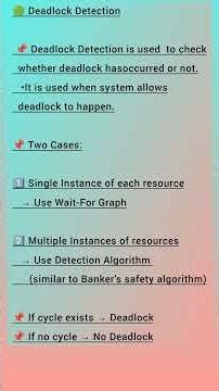 Operating System – Part 30 | Deadlock Detection Algorithm | डेडलॉक डिटेक्शन एल्गोरिदम