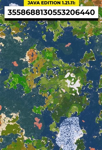 I found this huge Minecraft continent island seed you can explore