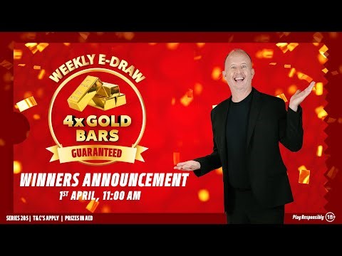 Watch Our Series 285 4th Weekly E-Draw 4 x Gold Bar Winners Announcement