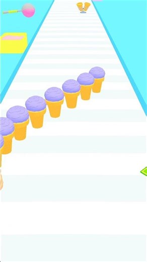 Ice Cream Stack Runner Lvl.1 - Collect and the Fill #shorts #icecrerunner #gamingshorts #games