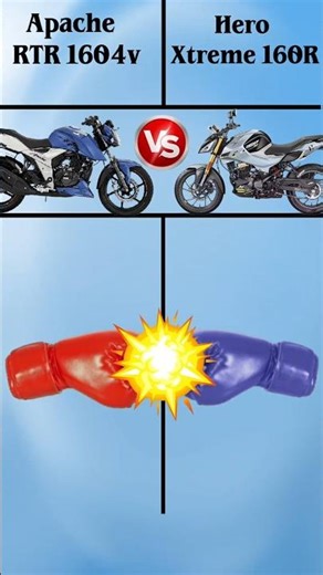 Apache RTR 160 4V Vs Hero Xtreme 160R Koun Hai Best Pickup Bike #apache #hero