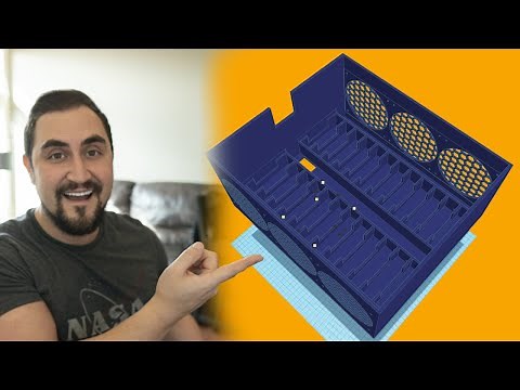 3d print your own NAS with 24 hard drives