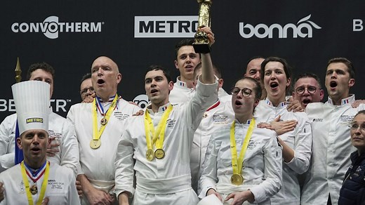 'We are the champions':France wins prestigious Bocuse d'Or contest
