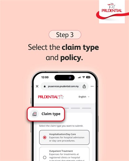 Handling your insurance claims just got simpler with PRUServices. From submitting to tracking your claim progress, you can do them all with just a few taps. Watch the video to learn how. Experience more ease in your policy management today at pruservices.prudential.com.my. | Prudential Malaysia