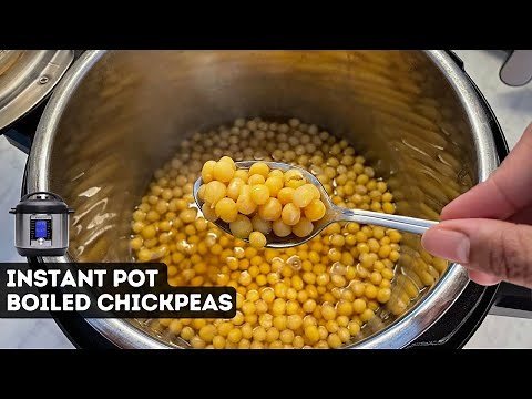 Easy Instant Pot Boiled Chickpeas Recipe - Perfectly Cooked Every Time!
