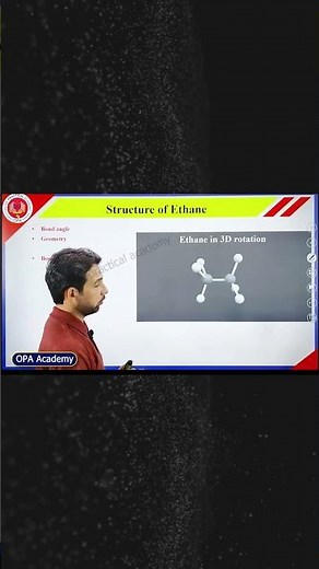 Structure of Ethane Animation | 3D Molecular Model Explained