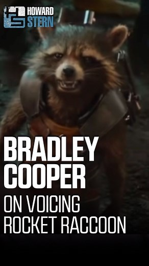 Howard Stern Show on Instagram: "Bradley Cooper explains how he records the voice for Rocket Raccoon in the #GuardiansOfTheGalaxy films."
