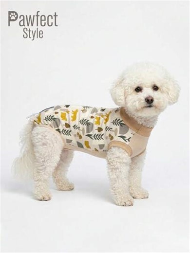 Dog Recovery Suit Female, Dog For Surgery, Female Spay And Male Neuter For Post-Op Care, Prevent Licking Puppy Onesies | SHEIN