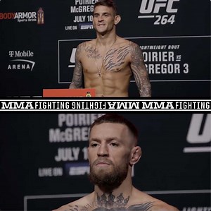 1.3M views · 10K reactions | Dustin Poirier and Conor McGregor officially make weight ahead of #UFC264 in Las Vegas. | MMA Fighting | Facebook
