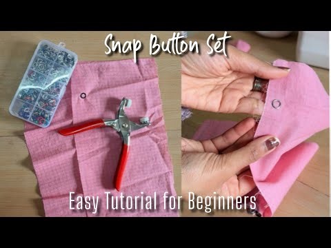 Snap Button Set Easy Tutorial for Beginners | Made By Nikii