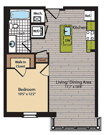 Harrison | 1 Bed Apartment | 360H Street