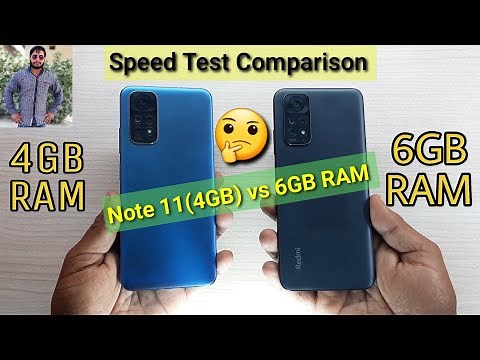Redmi Note 11 (4GB) RAM vs Note 11 (6GB) RAM Speed Test Comparison?