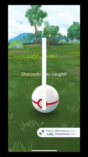 Shiny Sharpedo Caught in Pokémon GO!