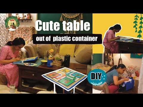 DIY Ludo board and organiser from Surf Excel buckets