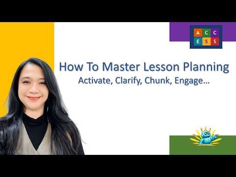 How To Master Lesson Planning: Activate, Clarify, Chunk, Engage