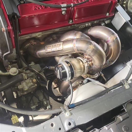 and full exhaust system. The header was built with about ¼-inch clearance all the way around, checked on the car, then the rest of the exhaust inwas hand-fit and welded from the header back. No kits, no bolt-on parts everything you see was built specifically for this car.#fyp #GarageArt #HandmadeArt #tigwelding #millionviews