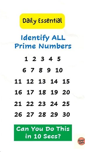 Prime Numbers Challenge: Can You spot Them in 10s? 🔢🔥