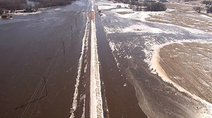77K views · 239 reactions | Video of the Rock River flooding near Hiway 18 west of Rock Valley, Iowa | Sioux County Sheriff | Facebook