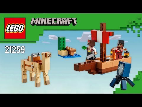 LEGO® Minecraft® The Pirate Ship Voyage (21259)[166 pcs] Step-by-Step Building Instructions | TBB
