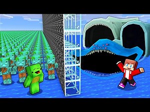 Mikey vs JJ WATER ARMY Battle in Minecraft (Maizen)