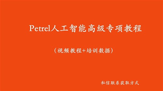 Petrel机器学习教程