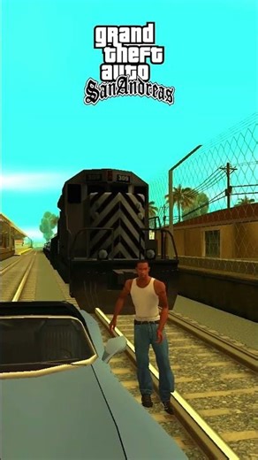 Enter CAR vs TRAIN in ALL GTA games 💥 #gta #evolution #shorts