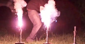 The Consumer Product Safety Commission held a demonstration showing how much damage fireworks can do