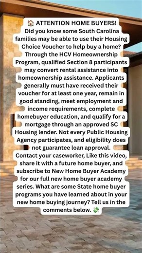 Can You Use a Section 8 Voucher to Buy a Home in South Carolina?
