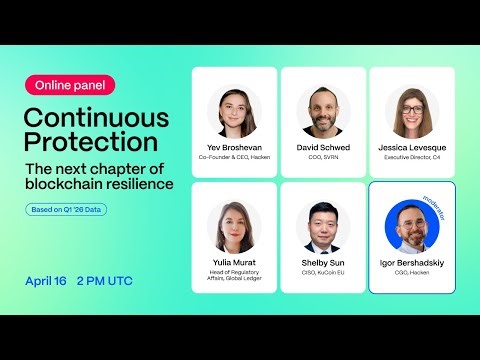 Continuous Protection | Q1’26 Report Panel