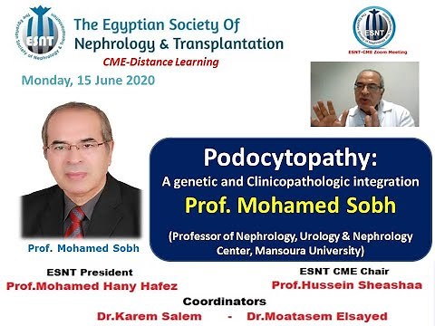 Podocytopathy: A genetic and Clinicopathologic integration. Prof. Mohamed Sobh, 15 June 2020