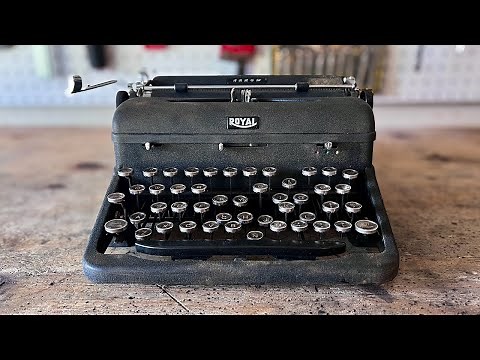 Restoring an 85 year old Royal Arrow Portable Typewriter | Disassembly, Cleaning, and Polishing