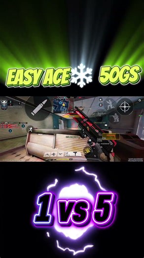 1v5 with 50GS — Deleted Them All#codm #50gs #ranked